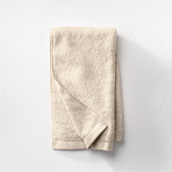 Casaluna Bath 4 Casaluna Sand Slub Accent Organic Hand Towels